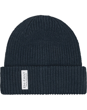 En Fant Strick-Mütze/Beanie mit Umschlag und Baumwollfutter - Parisian Night