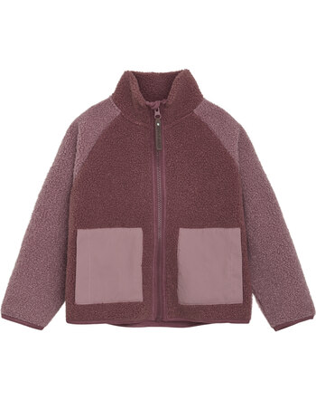 En Fant Teddy-Jacke aus Baumwollmischung - Roan Rouge