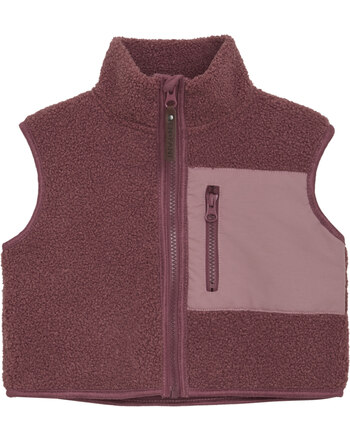 En Fant Teddy-Weste aus Baumwollmischung - Roan Rouge