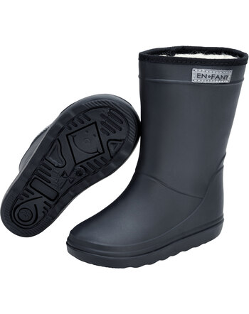 En Fant Thermo-Boots/Gummistiefel mit Woll-Futter - Night