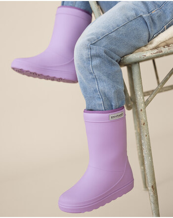En Fant Thermo-Boots 'Long' gefütterte Gummistiefel mit Wollfutter - Bellflower