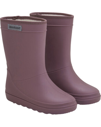 En Fant Thermo-Gummistiefel mit Wollfutter - Rose Taupe