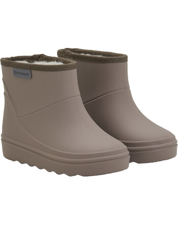 En Fant Thermo-Gummistiefeletten mit Wollfutter - Pine Bark