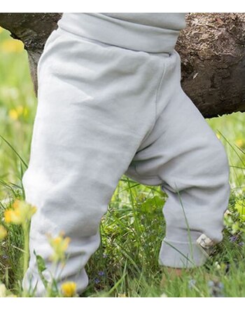 Engel Baby trousers w. waistband cotton silver