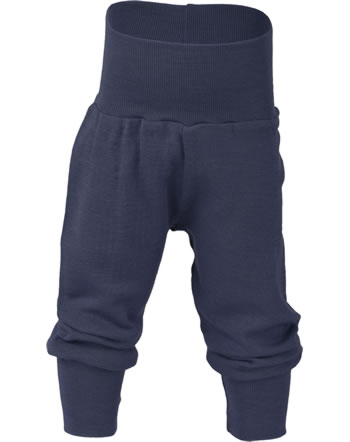 Engel Baby trousers w. waistband virgin wool/silk marine 703501-33 GOTS
