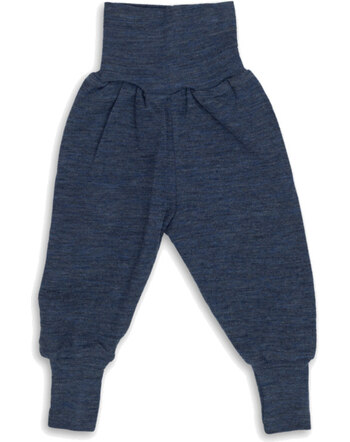 Engel Baby-Bundhose aus Merinowolle IVN-BEST - Blue Melange