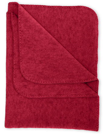Engel Baby-Decke 100 x 80 cm mit Muschelkante aus 100 % Wollfleece - Jaspis Melange