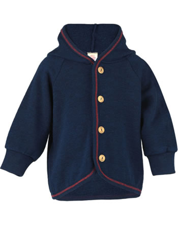 Engel Bébé Veste éponge à capuche et boutons en bois marine IVN-BEST 555520-33