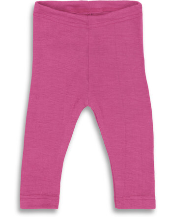 Engel Baby-Leggings aus Wolle/Seide - Himbeere