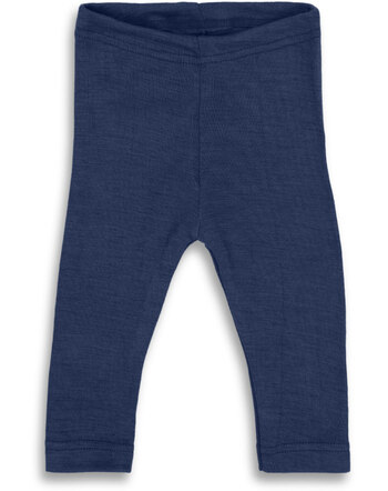 Engel Baby-Leggings aus Wolle/Seide - Marine