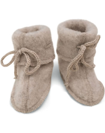 Baby shoes with lacing fleece IVN BEST sand melange