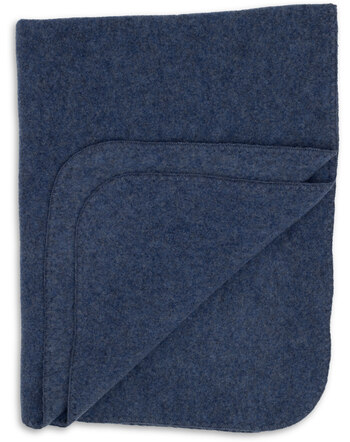 Engel Baby-Decke aus Wollfleece 100 x 80 cm - Blau Melange