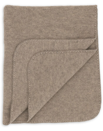 Engel Baby-Decke aus Wollfleece 100 x 80 cm - Walnuss Melange