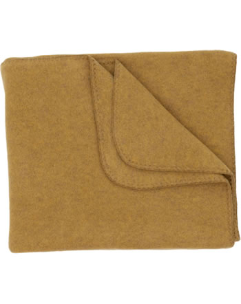 Engel Fleece-Decke Muschelkante IVN-BEST safran melange