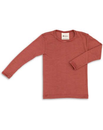 Engel Children's shirt/underwear long sleeve virgin wool/silk GOTS copper