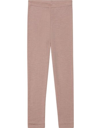 Engel Kinder Leggings aus Wolle/Seide - Dustyrose