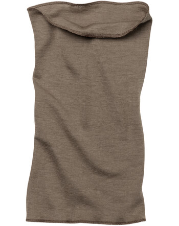 Engel Kinder-Schlauchschal aus Schurwolle und Seide - Walnuss Mélange