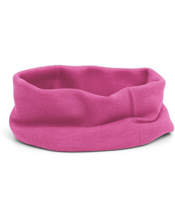 Engel Kinder Schlauchschal/Loop aus Wolle/Seide - Himbeere