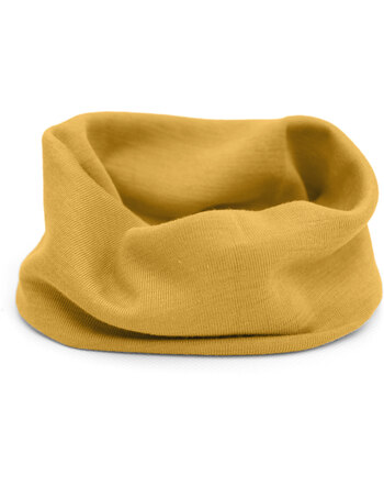 Engel Kinder-Schlauchschal/Loop aus Wolle/Seide - Safran