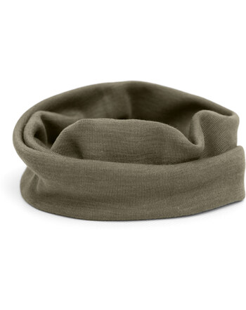 Engel Kinder Schlauchschal/Loop aus Wolle/Seide - Olive