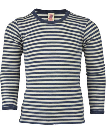 Engel Children's shirt/underwearwool IVN-Best blue melange/natur 427810-081