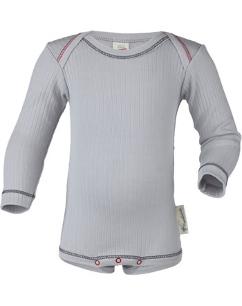 Engel Langarm-Body Baumwolle silber