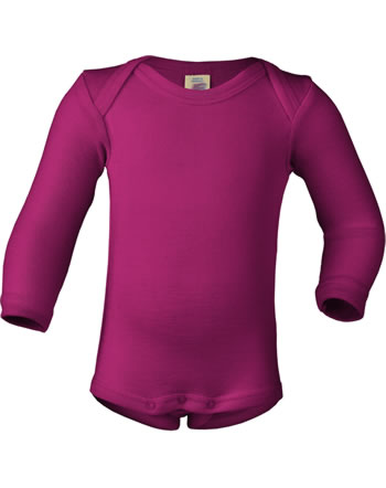 Engel Bodysuit long sleeve wool/silk raspberry