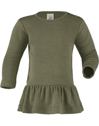 Engel Tunika Shirt Wolle/Seide olive 705515-43E GOTS
