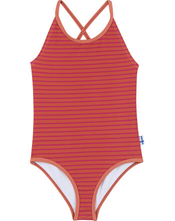 Finkid Swimsuit UIMAPUKU EKO with UPF 50+ - Rust/Peach