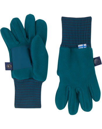 Finkid Fleece Gloves SORMIKAS deep teal/navy