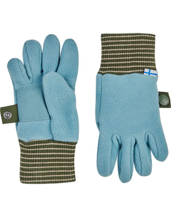 Finkid Fleece Gloves SORMIKAS smoke blue/bronze green