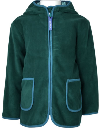 Finkid Jacket fleece Zip in TONTTU deep teal/seaport 1122040-330102