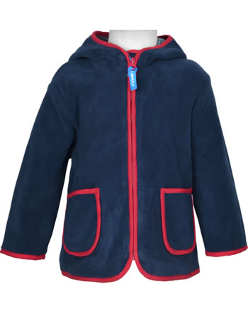 Finkid Jacket fleece Zip in TONTTU navy/red 1122040-100200