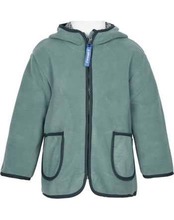 Finkid Jacket fleece Zip in TONTTU sm. blue/bronze green 1122040-152333