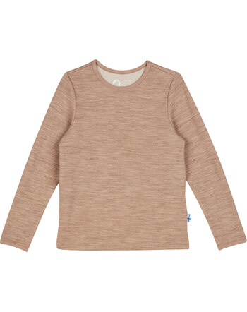 Finkid Funktions-Langarmshirt aus Wolljersey TAAMO SOFT - Camel