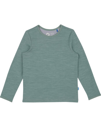Finkid Funktions-Langarmshirt aus Wolljersey TAAMO SOFT - Green Bay