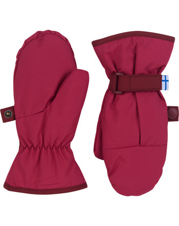 Finkid Handschuhe/Fäustlinge LUMIPALLO mit 10.000 mm Wassersäule - Berry/Cranberry