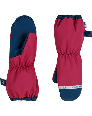 Finkid Handschuhe Fäustlinge PAKKANEN - Beet Red/Navy