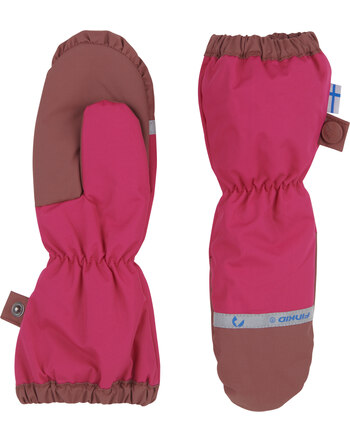 Finkid Handschuhe Fäustlinge PAKKANEN - Raspberry/Sable