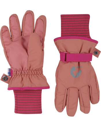 Finkid Handschuhe Fingerhandschuhe PIKKURILLI - Terra Cotta/Raspberry