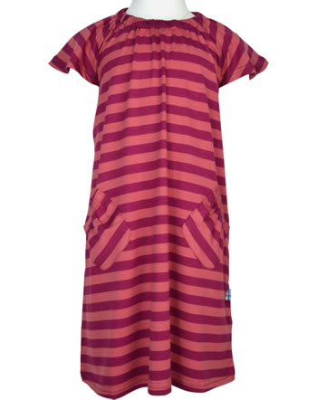Finkid Dress short sleeve bamboo jersey MARJA beet red/rose 1422019-259206