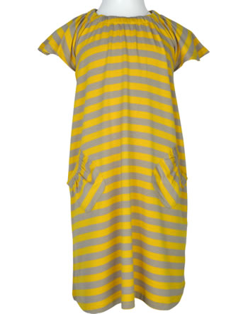 Finkid Kleid Kurzarm aus Bambusjersey MARJA sunflower/pebble