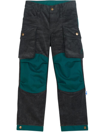Finkid Outdoor-Kordhose mit Knie- und Po-Besatz KOSKI - Dark Sage