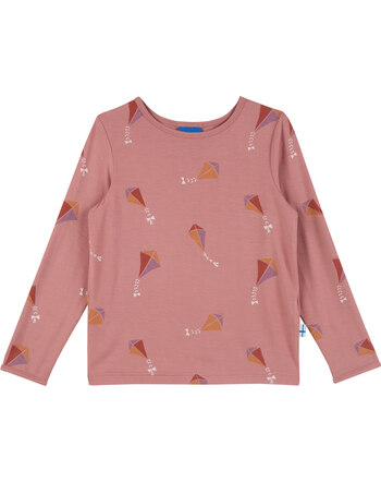 Finkid Langarm-Jerseyshirt 'Juhannus Sun' mit UPF 50+ aus Bambus-Viskose - Peach 🪁