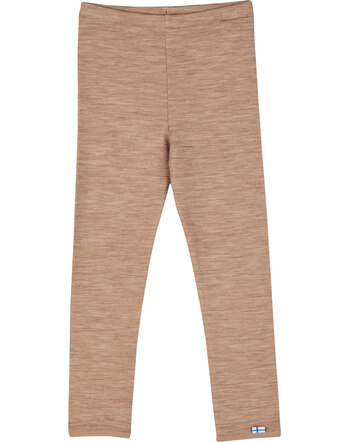 Finkid Leggings aus Doubleface Wolljersey LEIKKI SOFT - Camel