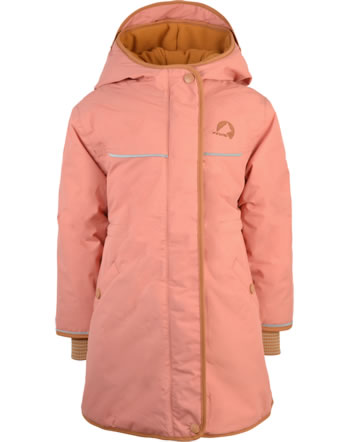 Finkid Girls hooded winter coat MILLA terra cotta/almond