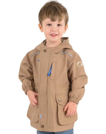 Finkid Parka 'Tuulikki Sport' aus Baumwolle mit Zip In-Funktion und Kapuze - Camel