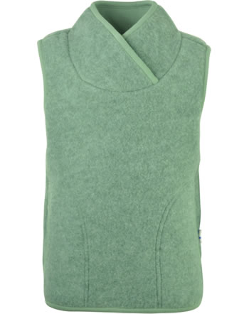 Finkid Pull col châle en laine polaire FILIS WOOL green bay