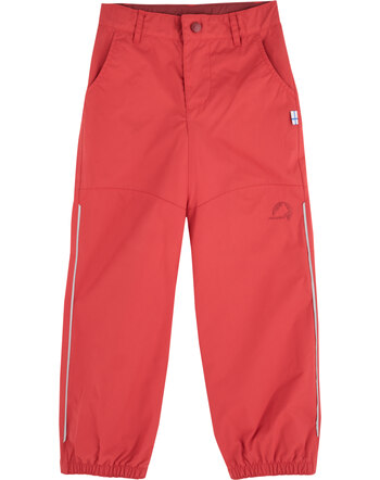 Finkid Regen-/Outdoorhose 'Pippuri' aus wetterfestem Material - Lava/Cranberry