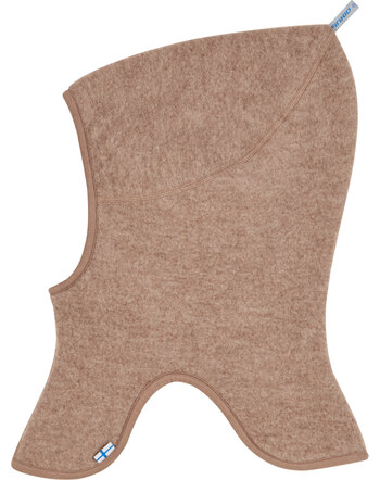 Finkid Schlupfmütze/Balaclava LUOLA aus Woll-Fleece - Camel